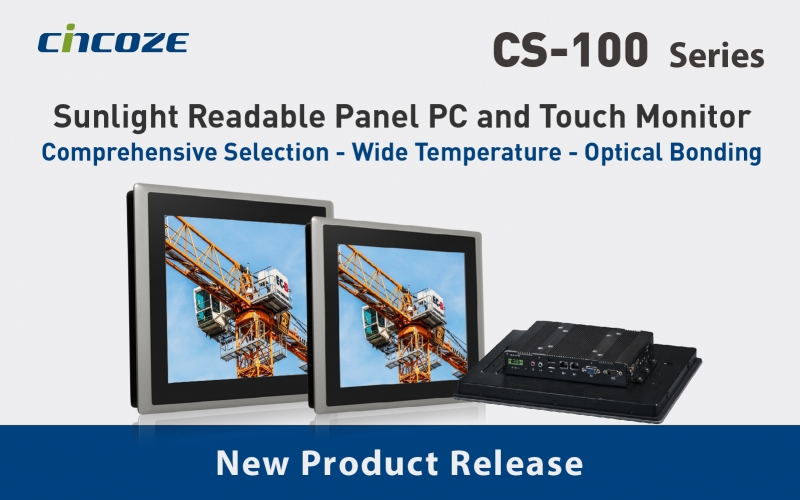 Cincoze Announces Sunlight Readable Panel PC and Touch Monitor for Outdoor Applications