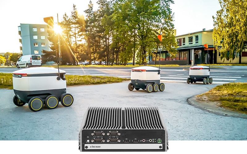 Cincoze DI-1000 Powers Autonomous Delivery Robots on the Sidewalks
