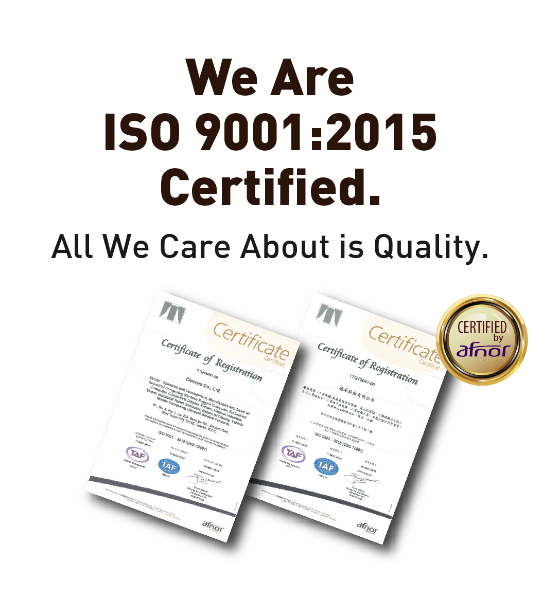 ISO 9001 Certification