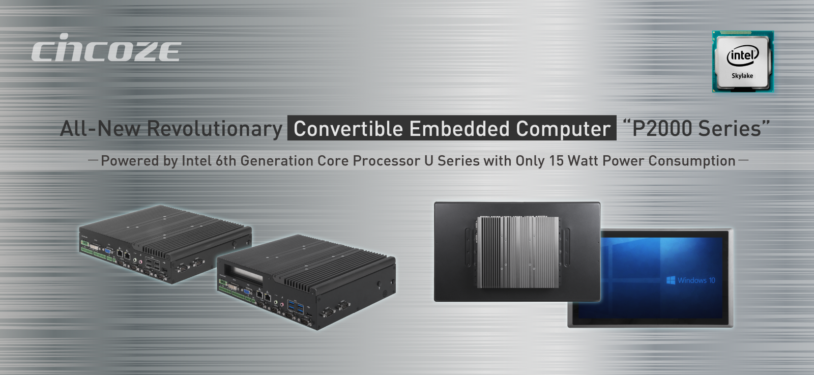 Cincoze is Unveiling All-New Revolutionary Convertible Embedded Computer “P2000 Series” Today!