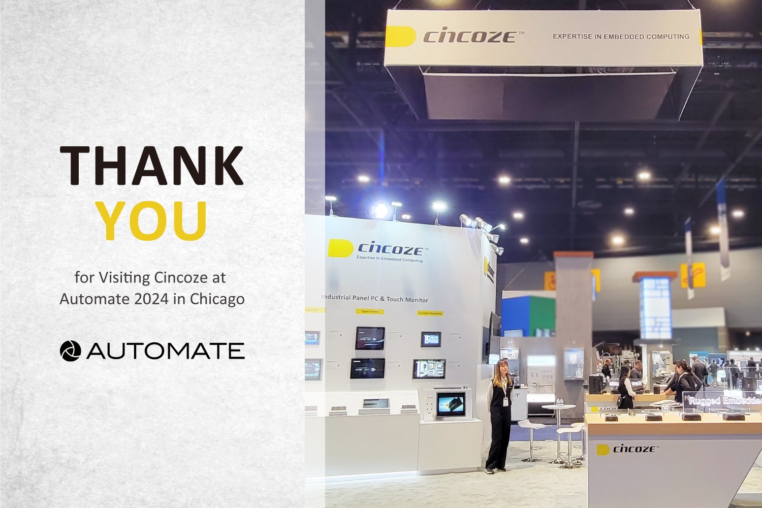 Thank You for Visiting Cincoze at Automate 2024 in Chicago