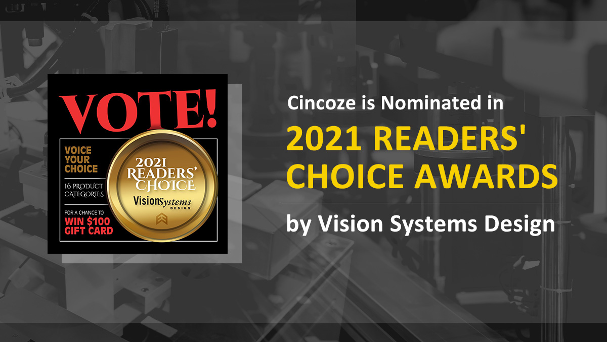 Cincoze is Nominated in 2021 Readers' Choice Awards by Vision Systems Design