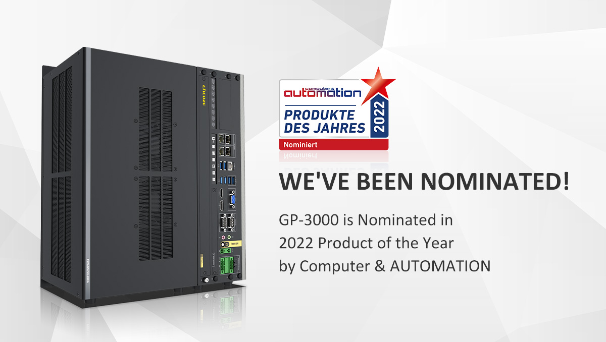 Cincoze GP-3000 is Nominated in 2022 Product of the Year by Computer & AUTOMATION