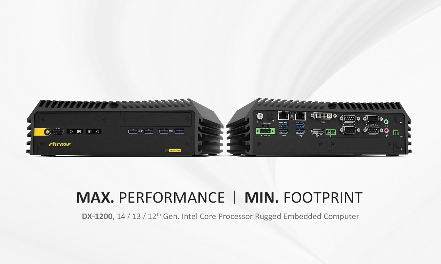 Cincoze P1201, A Slim and Power Efficient Computer For Embedded and Panel-PC Application