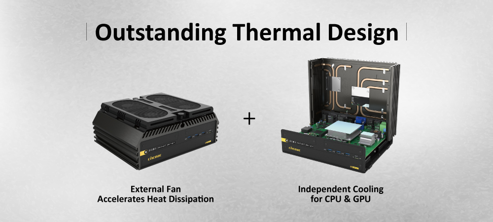 Unique heat dissipation design for stable operation