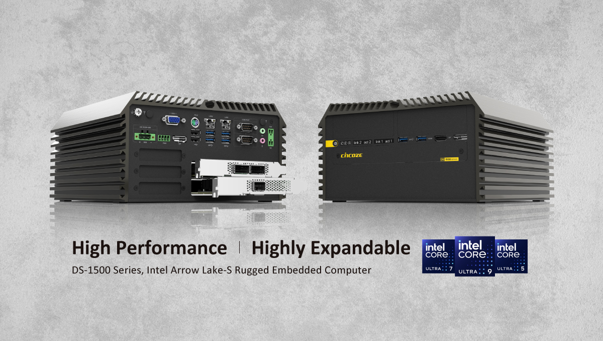 Cincoze High-Performance & PCIe Expandable Industrial Computer (DS-1500 Series)