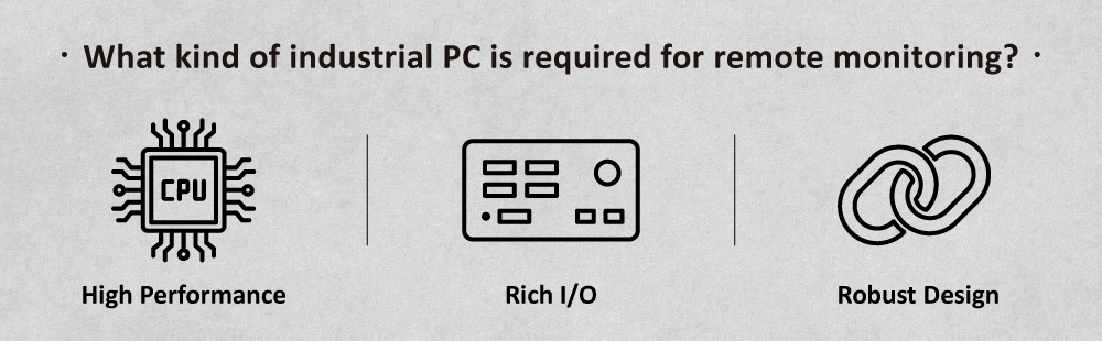 What kind of industrial PC is required for remote monitoring?