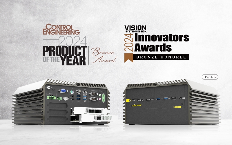 Cincoze DS-1402 Wins Control Engineering and Vision System Design Awards