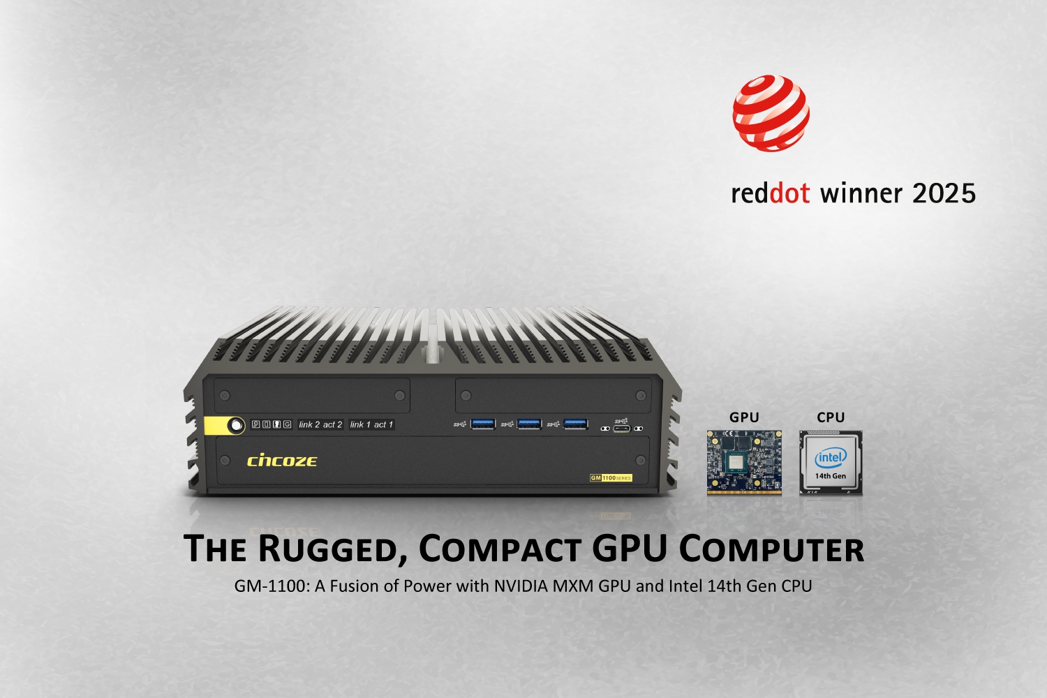 [ Product Spotlight ] Cincoze GM-1100 Embedded MXM GPU Computer