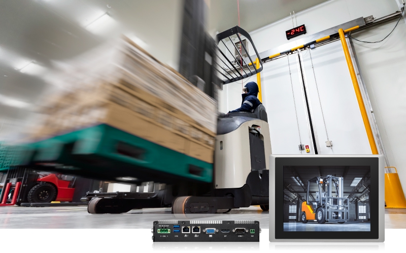 Cincoze Industrial Panel PC for Smart Forklifts: The Key to Digital Cold Chain Logistics