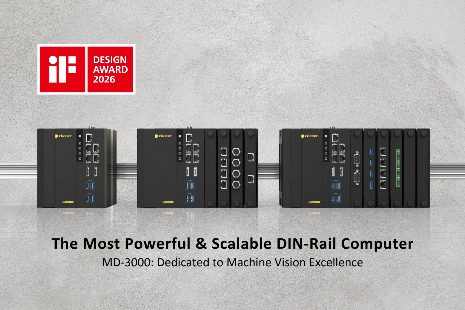 Cincoze DIN-Rail Embedded Computer Wins 2026 iF Design Award
