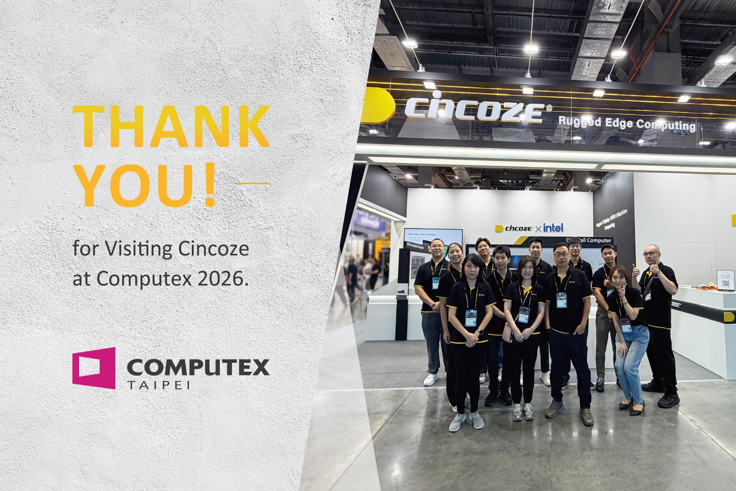 Thank You for Visiting Cincoze at Computex 2026