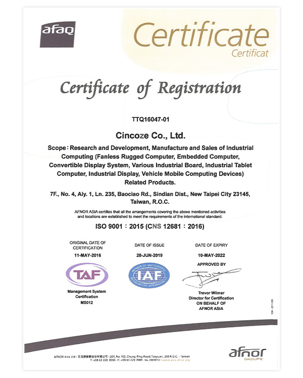 ISO Certifications