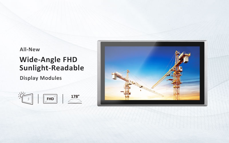 Cincoze All-New Wide-Angle FHD Sunlight-Readable Display Modules