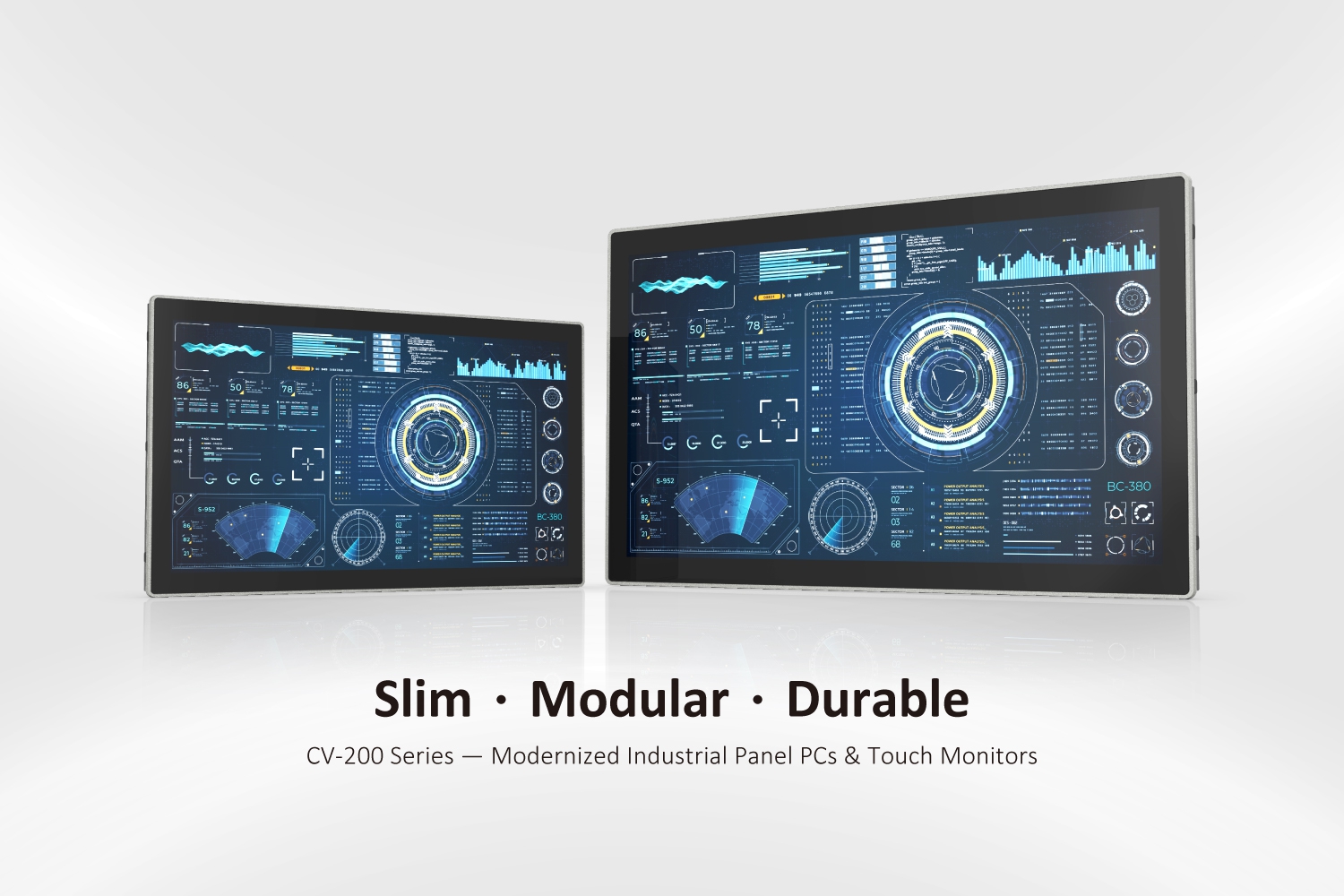 Cincoze bringt neue schlanke Industrie-Displays für verbesserte HMI- und Visualisierungsanwendungen auf den Markt