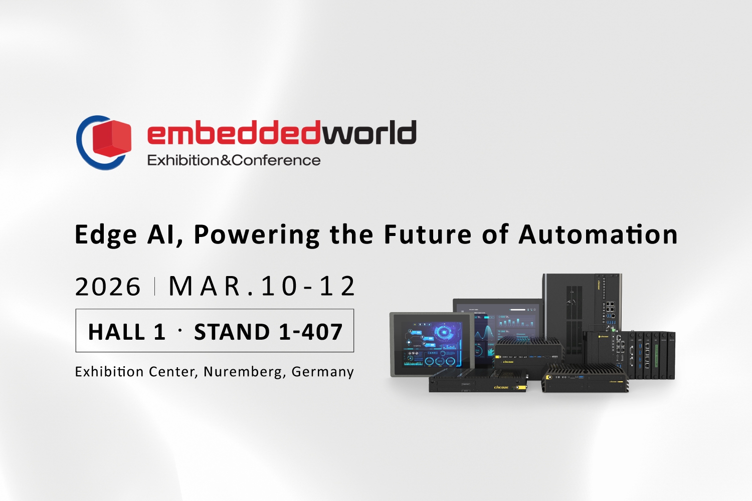 Cincoze präsentiert umfassende Edge-AI-Lösungen auf der Embedded World 2026