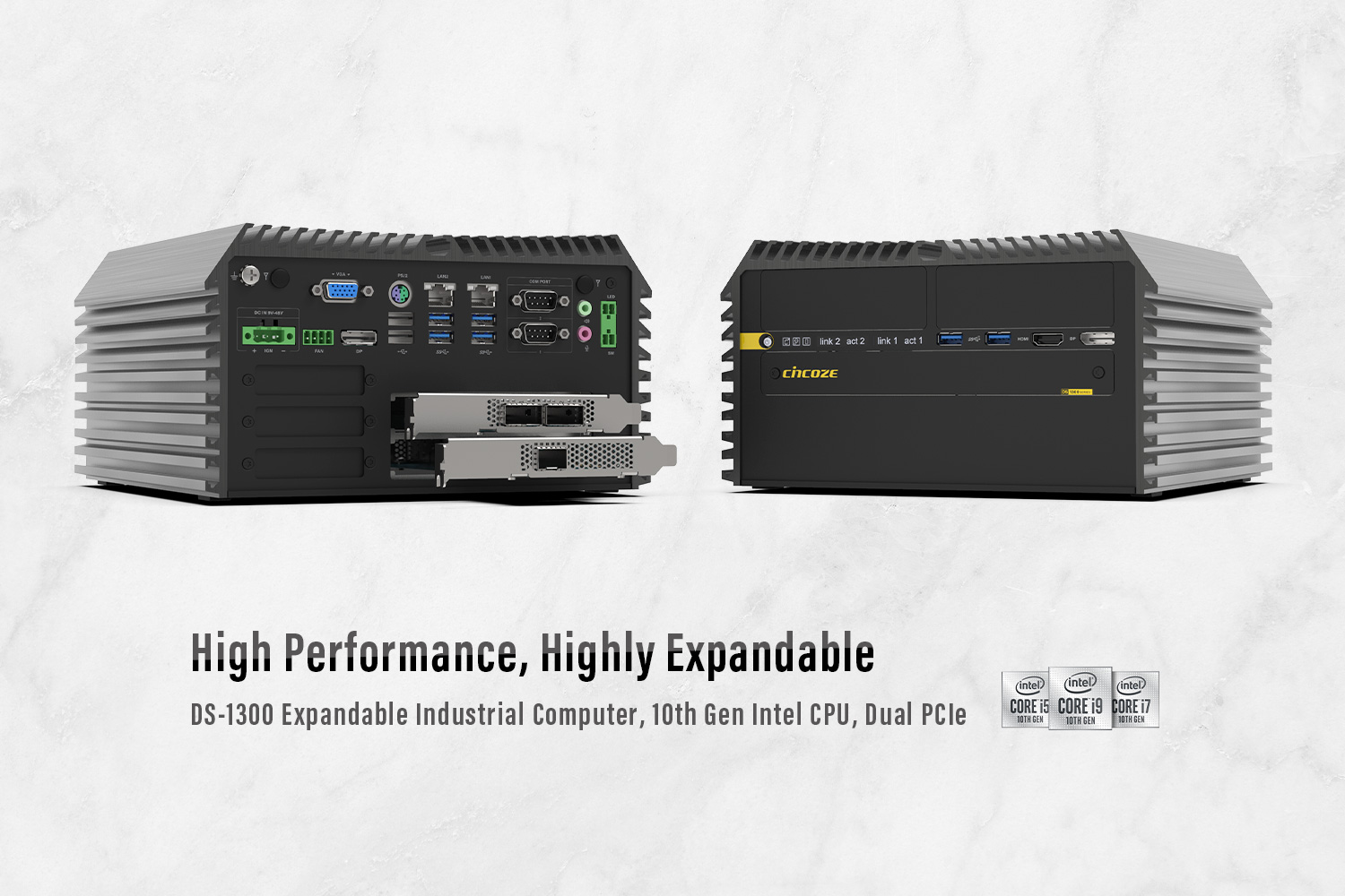 Cincoze Announces 10th Gen Intel® Xeon® Equipped DS-1300 Industrial Computer—Rugged, High Performance, High Expandable Cincoze Announces 10th Gen Intel® Xeon® Equipped DS-1300 Industrial Computer—Rugged, High Performance, High Expandable