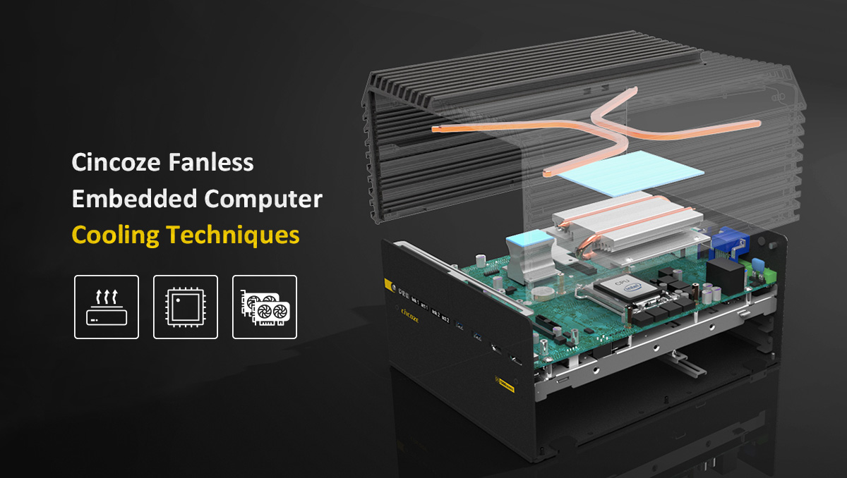 Cincoze lüfterlose Embedded-Computer-Kühltechniken Cincoze lüfterlose Embedded-Computer-Kühltechniken