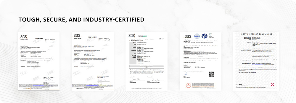 Tough, secure, and industry-certified Tough, secure, and industry-certified