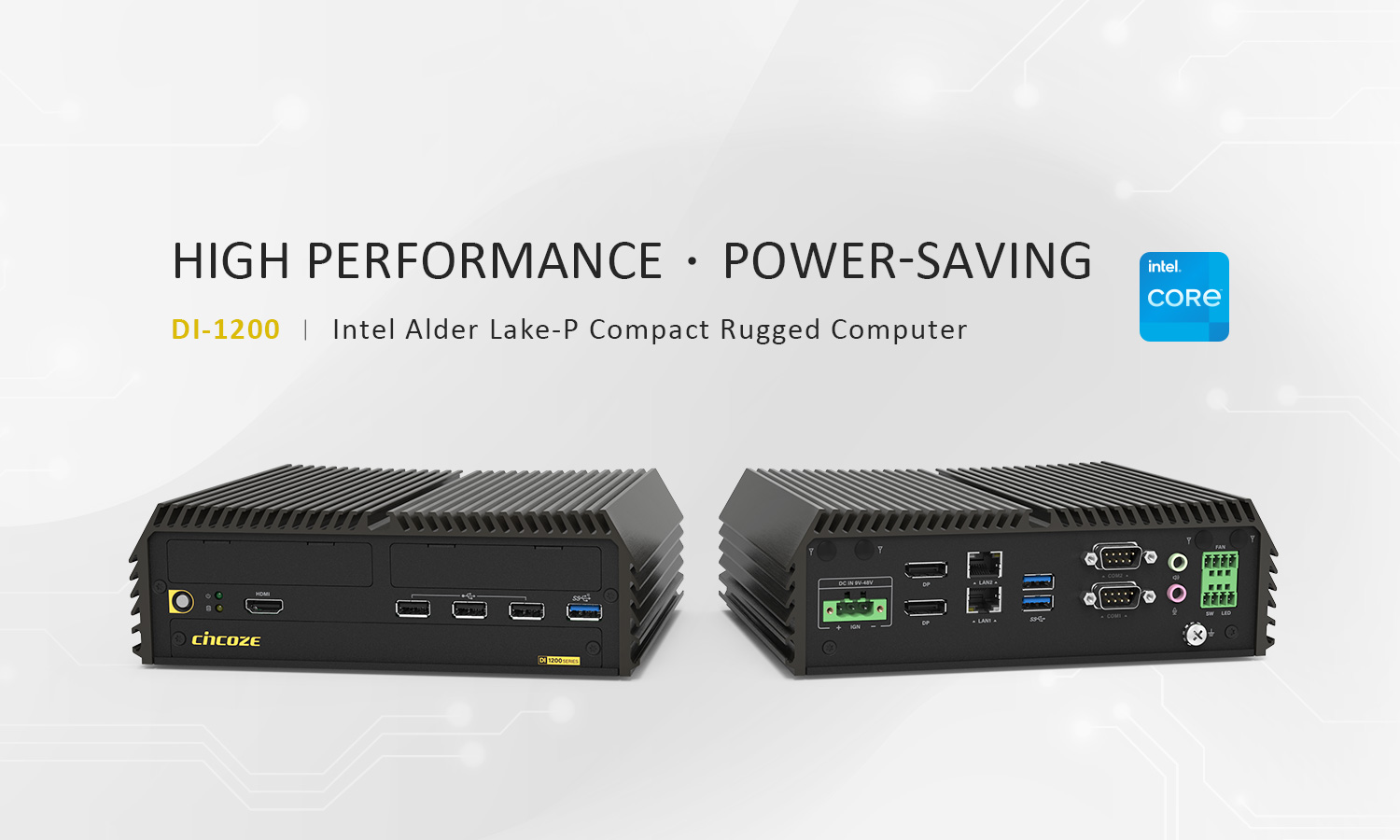 High Performance, Power-saving - DI-1200, an Intel Alder Lake-P Compact Rugged Computer High Performance, Power-saving - DI-1200, an Intel Alder Lake-P Compact Rugged Computer