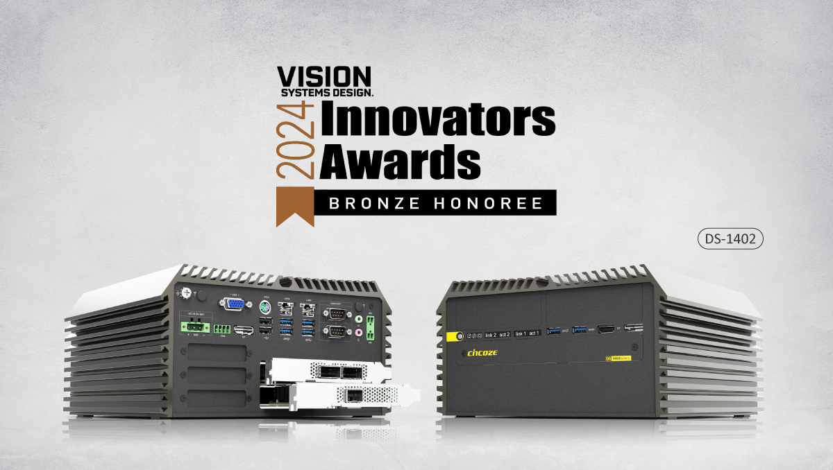 Cincoze gewinnt den Vision Systems Design Innovators Award 2024 für seinen leistungsstarken und robusten Computer (DS-1402)! Cincoze gewinnt den Vision Systems Design Innovators Award 2024 für seinen leistungsstarken und robusten Computer (DS-1402)!
