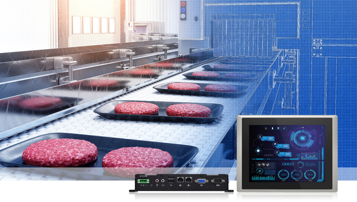 Cincoze Industrie-Panel-PC für automatisiertes Fleischwiegen Cincoze Industrie-Panel-PC für automatisiertes Fleischwiegen