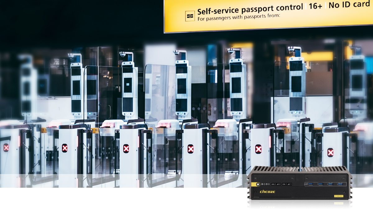 Flughafen optimiert e-Gate mit Cincoze Industriecomputer Flughafen optimiert e-Gate mit Cincoze Industriecomputer