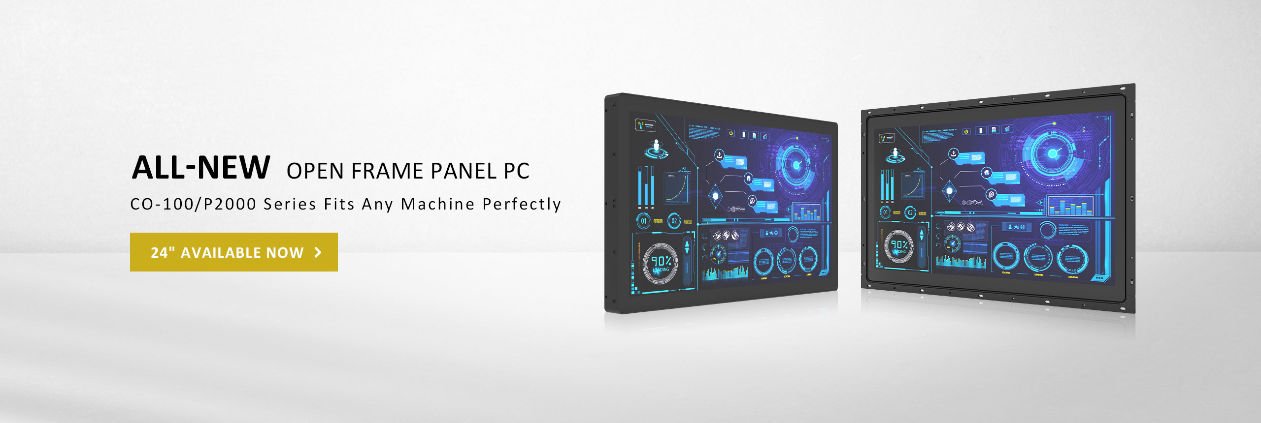 24-inch High Performance Open Frame Panel PC Available Now! (CO-100/P2000 Series)