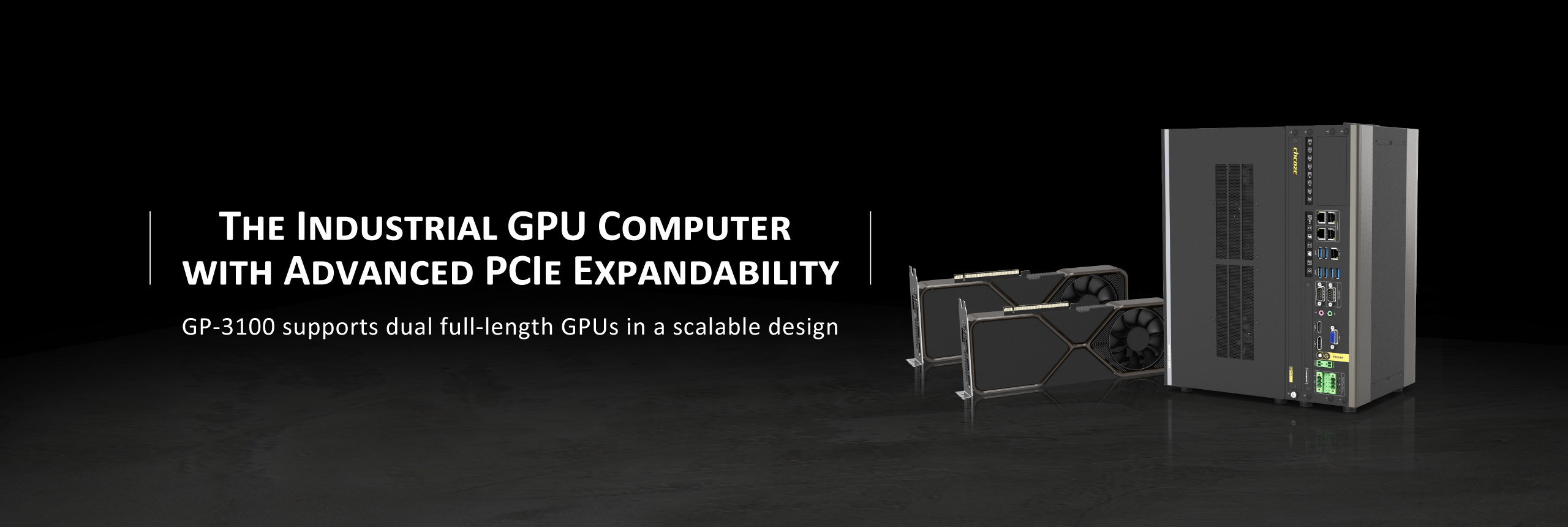 Dual Full-length GPU Expandable Computer (GP-3100 series)