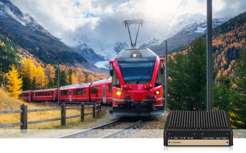 Intelligente Pantographen-Überwachung: Cincoze DX-1100 treibt die Überwachung im Bahnverkehr voran