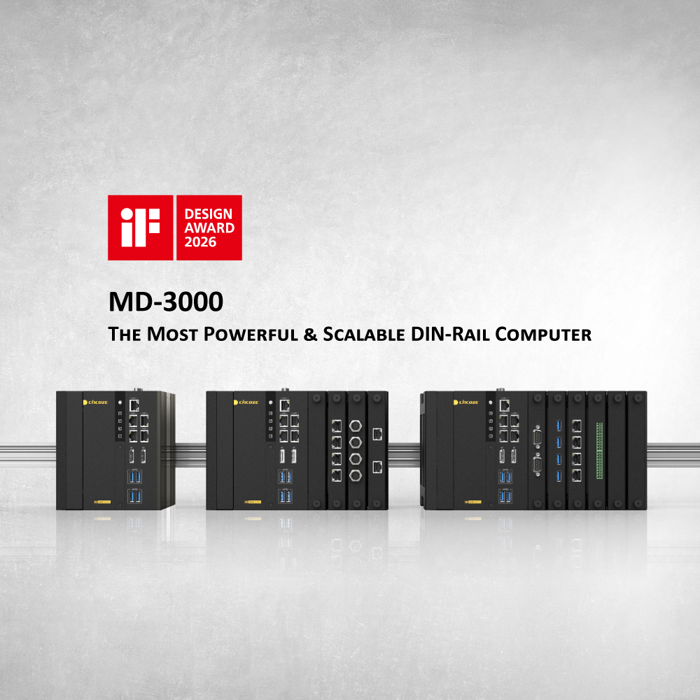 Cincoze MD-3000 wins the iF Design Award 2026.
