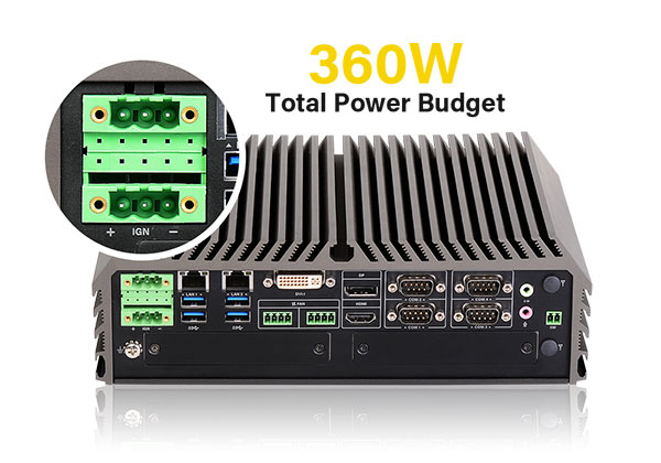 Generous 360W Power Budget
