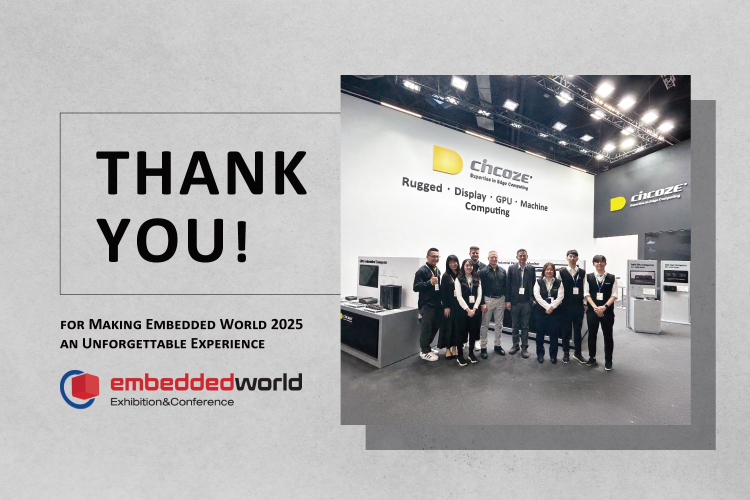 感謝您讓 Embedded World 2025 成為難忘的體驗
