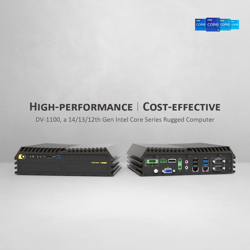 High-performance, Cost-effective - DV-1100, a 14/13/12th Gen Intel Core Series Rugged Computer