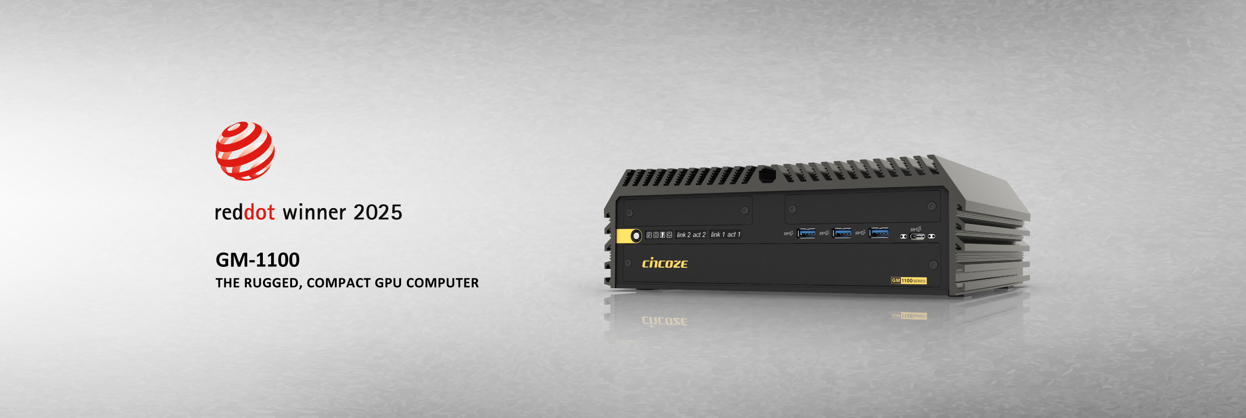 雙倍榮耀！Cincoze MXM GPU 電腦榮獲紅點設計獎與 Vision Systems Design 創新獎殊榮