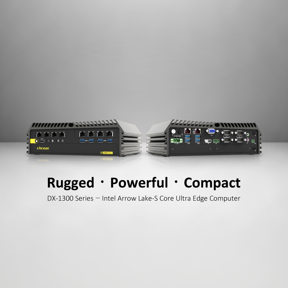 Rugged．Powerful．Compact : DX-1300 Series — Intel Arrow Lake-S Core Ultra Edge Computer