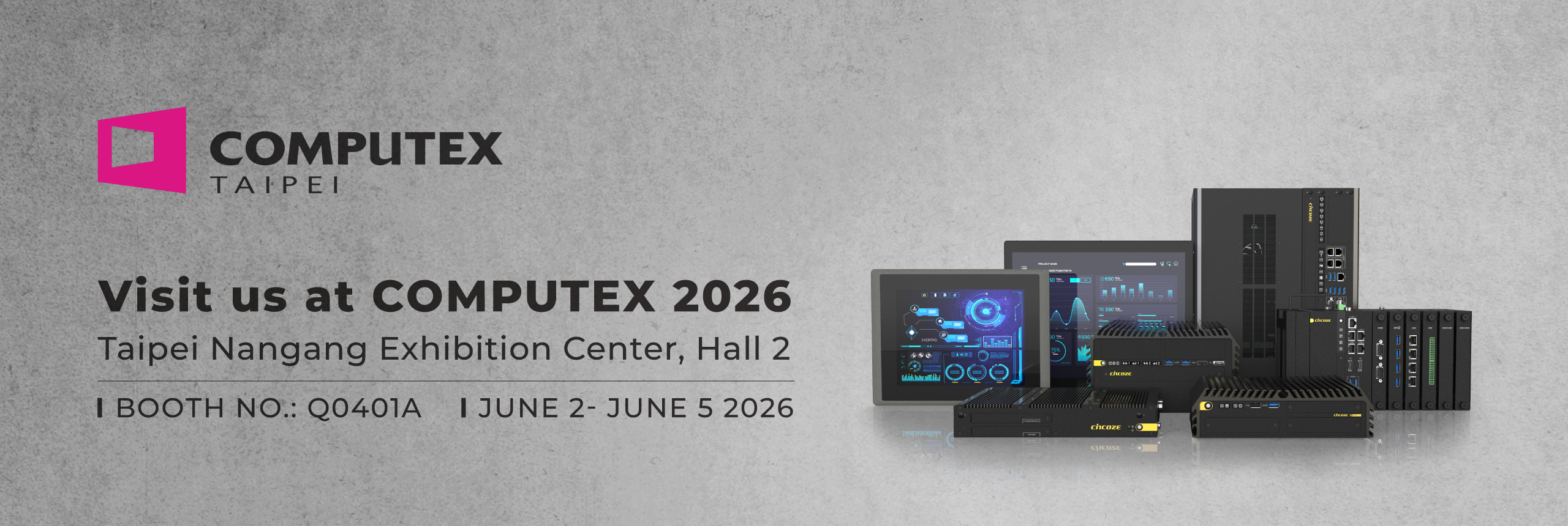 與 Cincoze 德承相遇在 Computex 2026 !